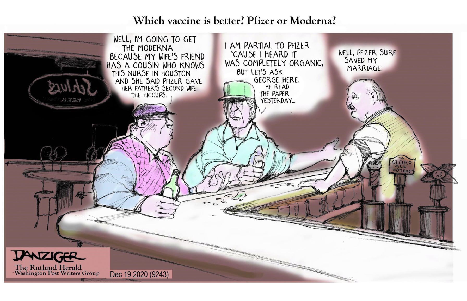 Jeff Danziger cartoon